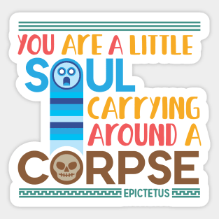 Epictetus Soul Quote Sticker